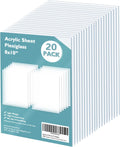 Egofine Plexiglass Sheets Acrylic Sheets 6 Pack of 8x10’’ 0.04 Thick Clear Plastic Cast Transparent Plexi Glass for Crafting Projects, Replacement Picture Frame Glass, DIY Display, Easy to Cut