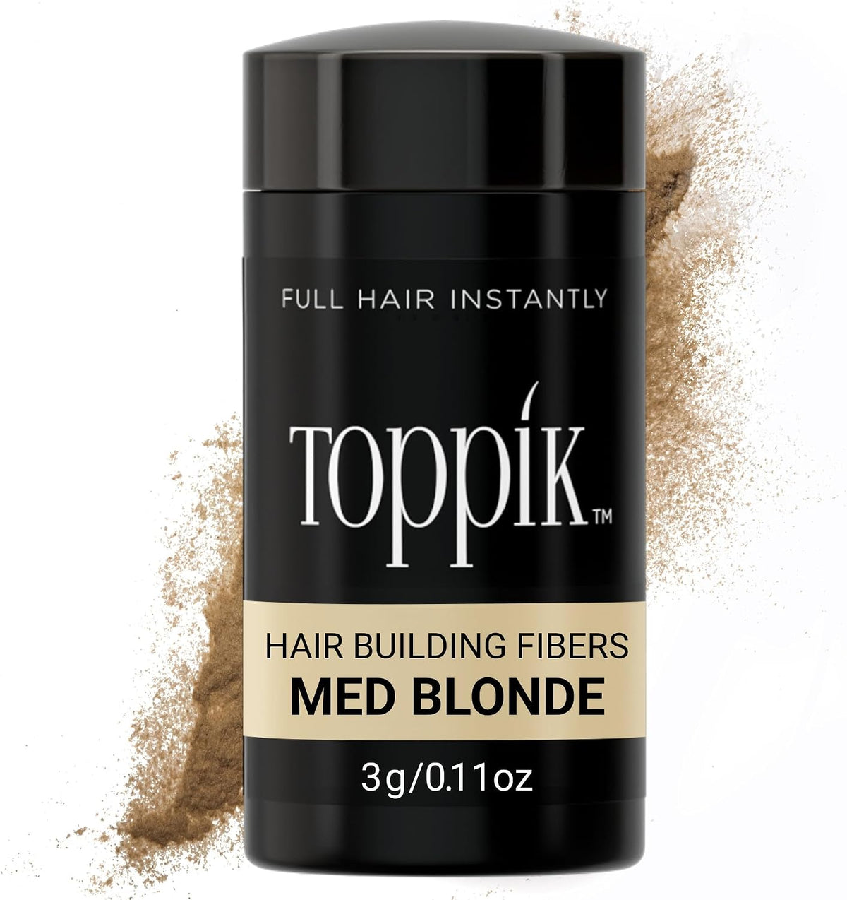 Toppik Hair Building Fibers, Fill In Fine or Thinning Hair Instantly Thicker, Fuller Looking Hair 9 Shades,4 size options