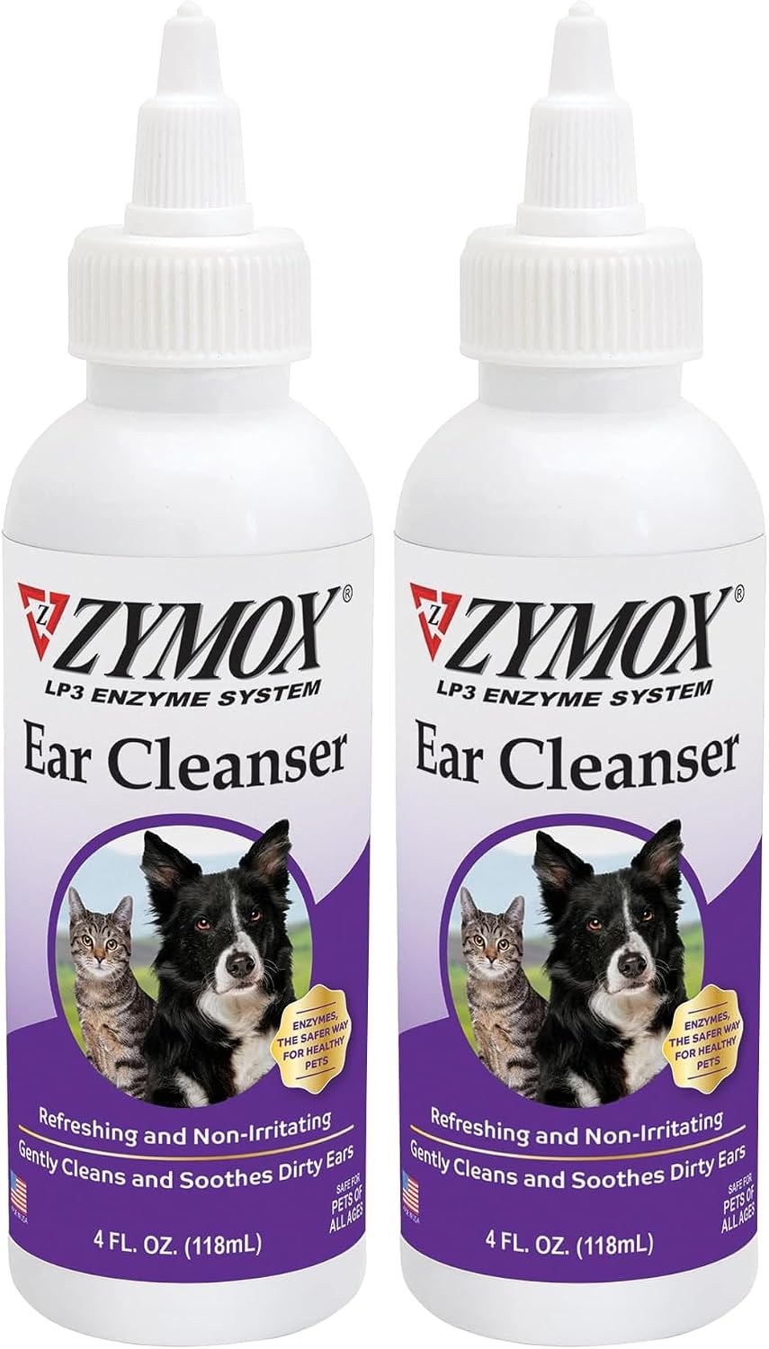 Zymox Ear Cleanser Solution for Dogs and Cats, 4oz