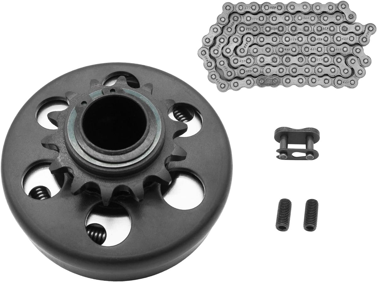 Go Kart Clutch 3/4" Bore 12 Tooth with #35 Chain, Centrifugal Clutch for Predator 212, Honda GC GX Engines and Most 2-6.5HP Small Engines performance Parts for MiniBike, Go Kart, Lawnmower.