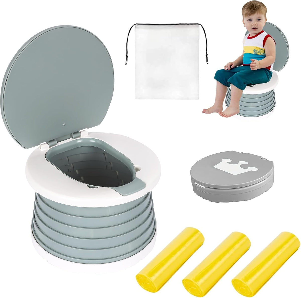 Portable Potty for Toddler,Travel Potty Seat for Toddler,Travel Toilet Kids
