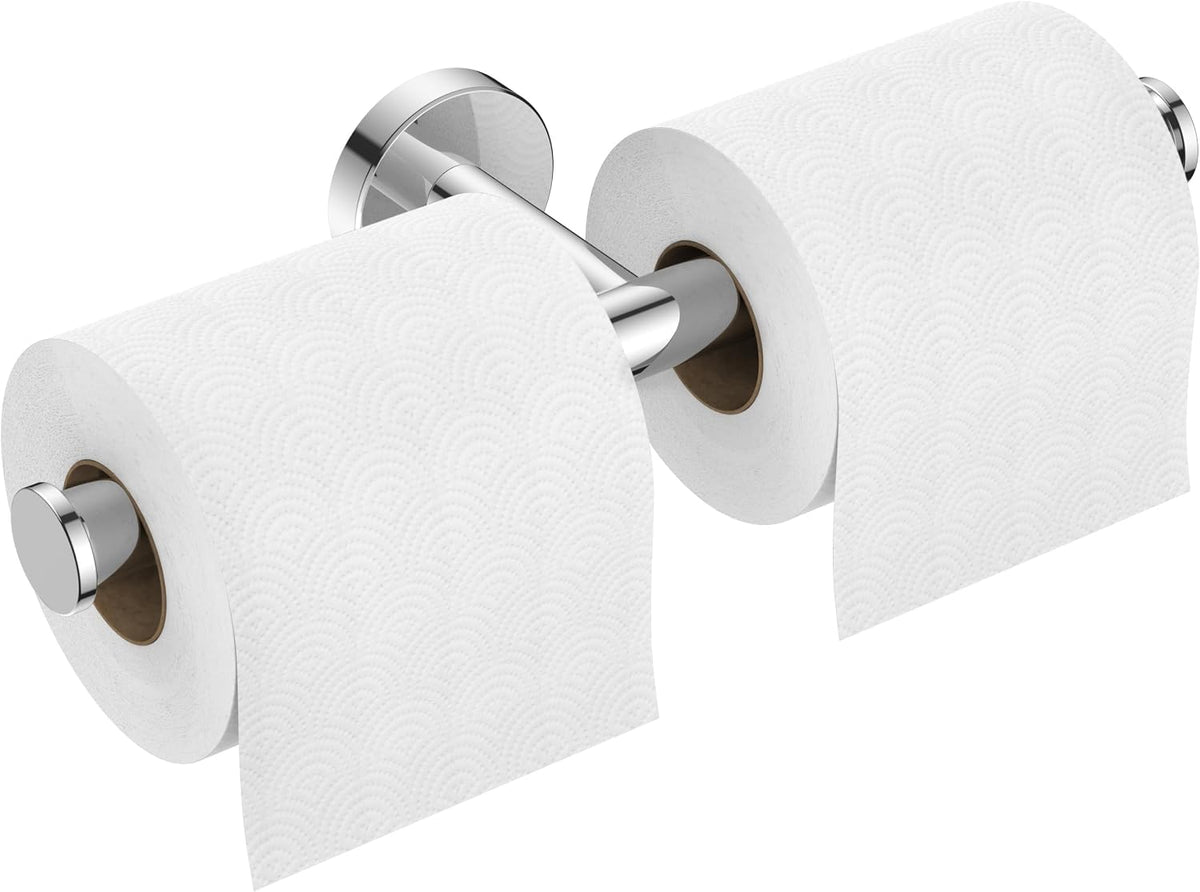 FORIOUS Toilet Paper Holder with Shelf, Commercial Toilet Paper Dispensers