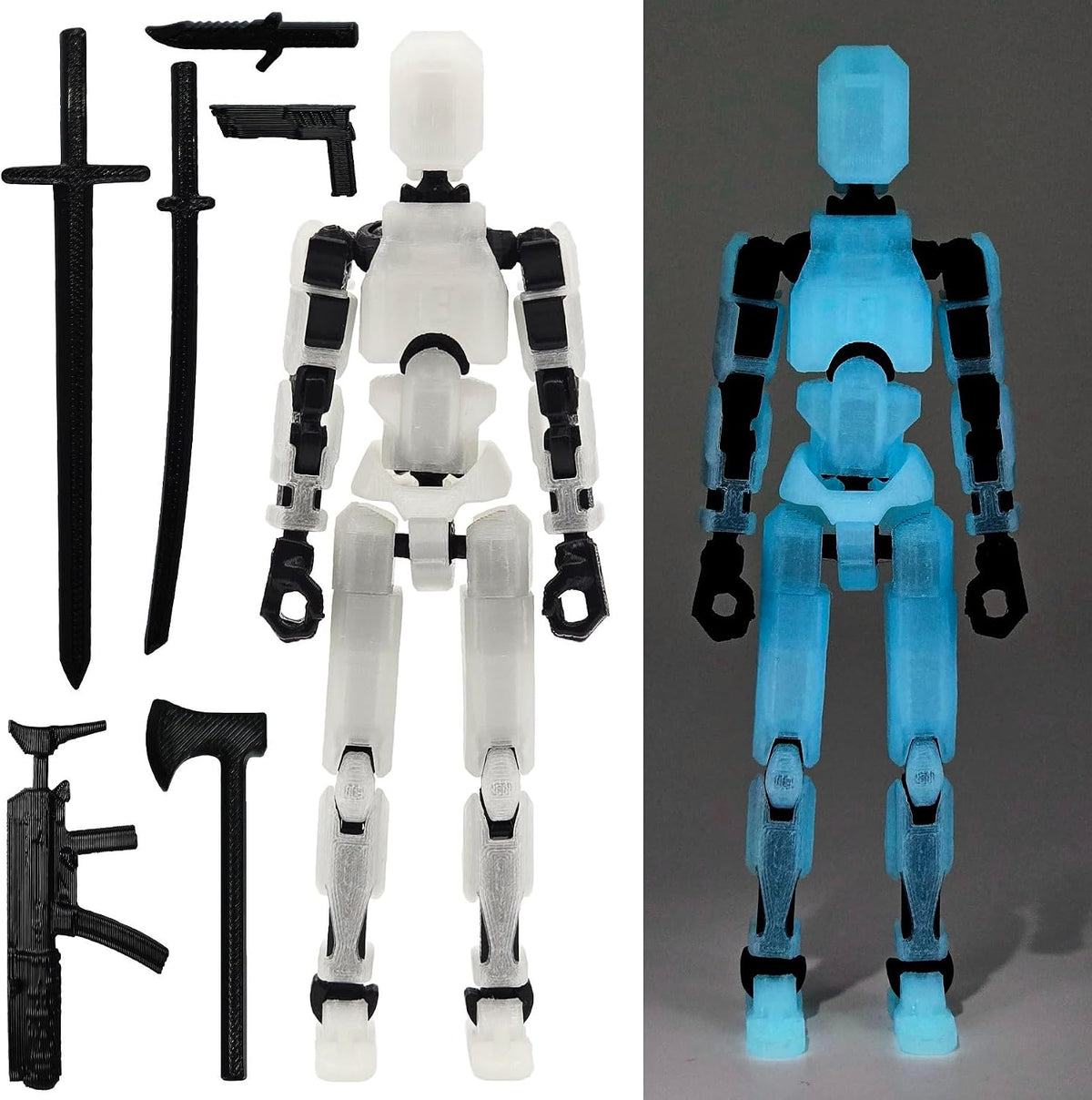 FoxVilla Titan 13 3D Printed Action Figure, Assembled Dummy 13 (Golden)