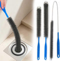 Refrigerator Coil Cleaning Brush，Sewer Set Brush Clog Remover,for Toilet, Kitchen Sink, Sewer, Bathroom Bathtub Hair Clogging Cleaning Tool，Long Drain Brush