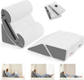 Yojoker 6pcs Orthopedic Bed Wedge Pillow Set for Sleeping, Post Surgery Foam for Body, Back and Leg Pain Relief Comfortable & Adjustable Support Pillows-Anti Snoring, Heartburn