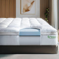 Viscosoft 4 Inch Hybrid Mattress Topper Twin XL - Memory Foam & Pillow Top