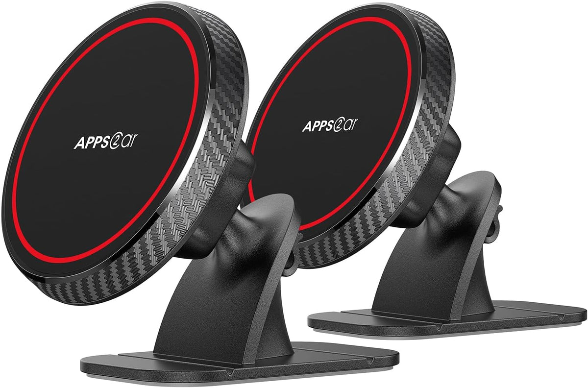 APPS2Car 2-Pack Magnetic Phone Holder for Car, Dashboard Magnet Car Mount