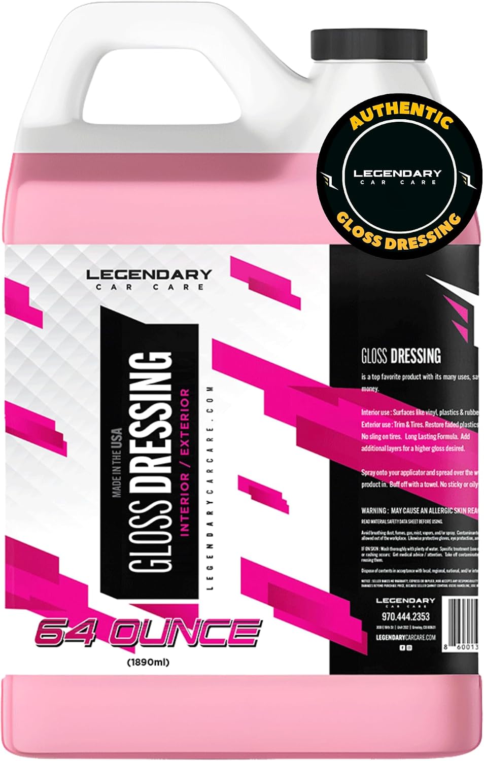 Legendary Gloss Dressing with Applicator 16oz - Tire & Trim Shine
