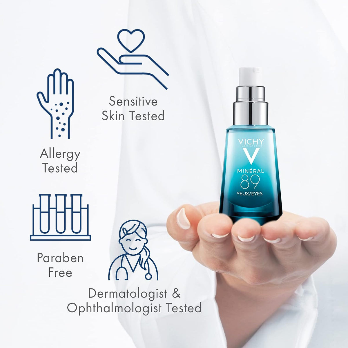 Vichy Mineral 89 Eye Serum, Hyaluronic Acid and Caffeine Eye Cream