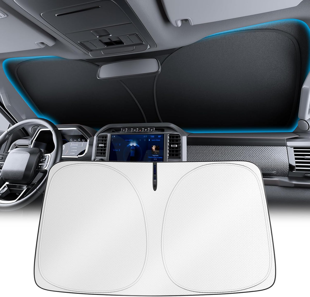 Wigoo for Tesla Model Y/YL 2020-2026 Windshield Sunshade, Keeps Cool
