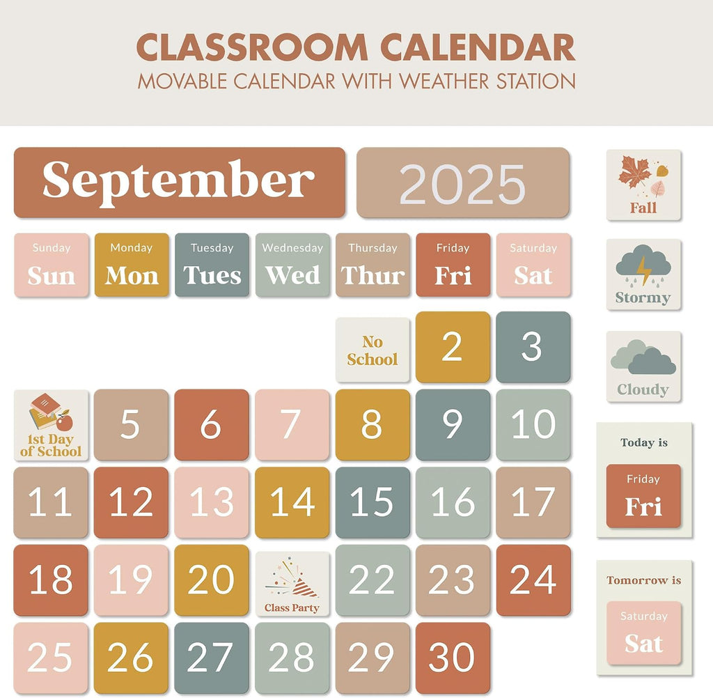 The Ultimate Classroom Calendar Pocket Chart for Kids - Educational Cards