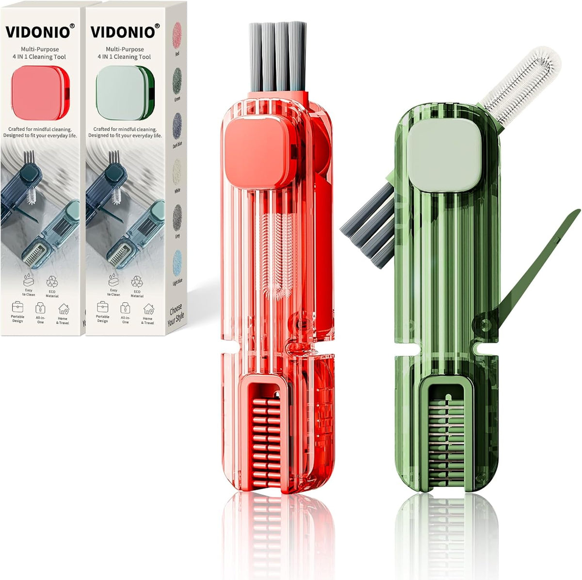 3 in 1 Cup Lid Gap Cleaning Brush Set, Multifunctional Insulation Bottle Cleaning Tools, Mutipurpose Tiny Silicone Cup Holder Cleaner, Home Kitchen Cleaning Tools