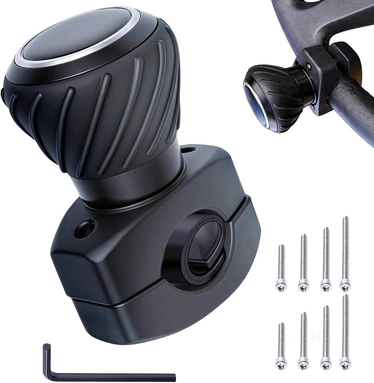 Tractor Steering Wheel Knob Steering Wheel Spinner Knobs for Kubota Jo-hn Dee-re Tractors, Cars, Trucks, Mowers, Forklifts, Universal Spinner Knob Steering Wheel Ball Knob
