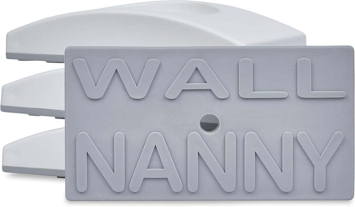 Wall Nanny - Baby Gate Wall Protector (Made in USA) Protects Walls and Doorways from Pet Gates - for Pressure Mounted Indoor Safety Baby Gates - White
