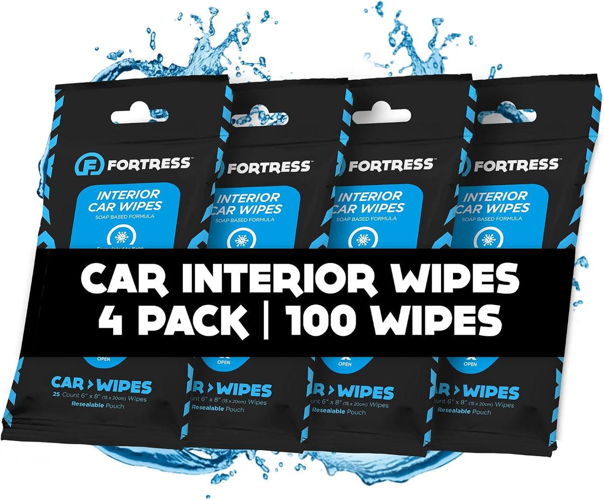 Fortress Car Interior Cleaner Wipes (25 ct.) Travel Size