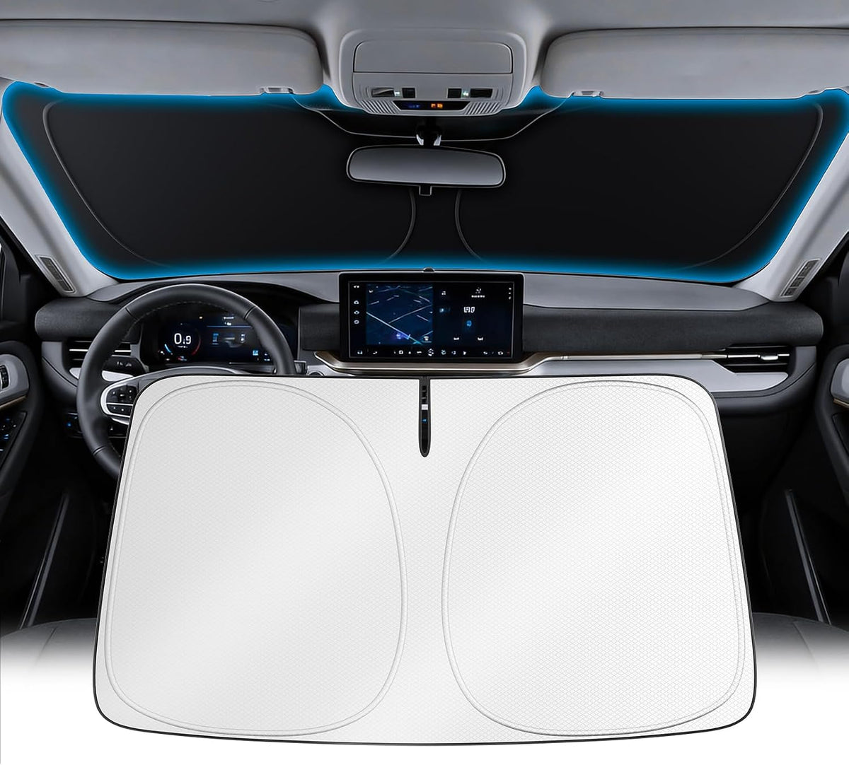Wigoo for Tesla Model Y/YL 2020-2026 Windshield Sunshade, Keeps Cool