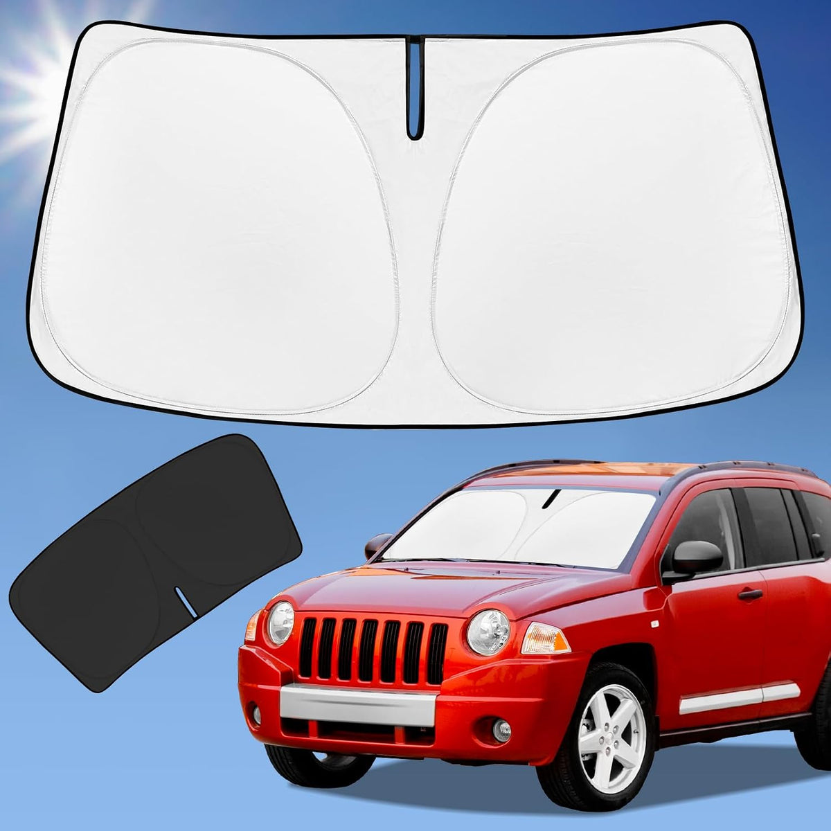 for Toyota Tacoma 2016-2024 2025 2026 Sun Shade Sunshade Windshield Cover