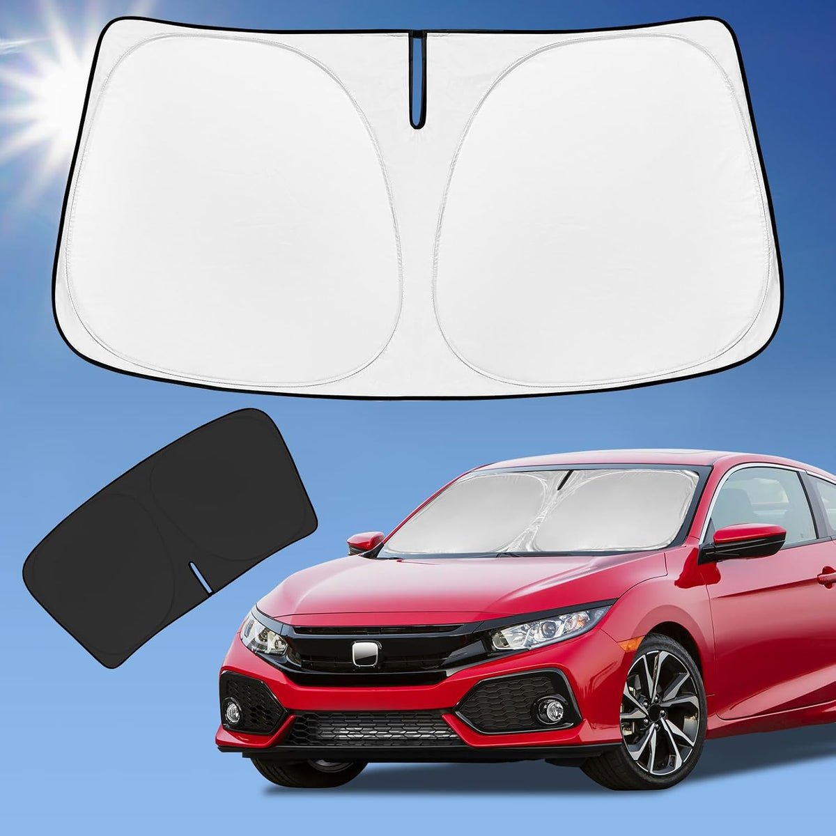for Toyota Tacoma 2016-2024 2025 2026 Sun Shade Sunshade Windshield Cover