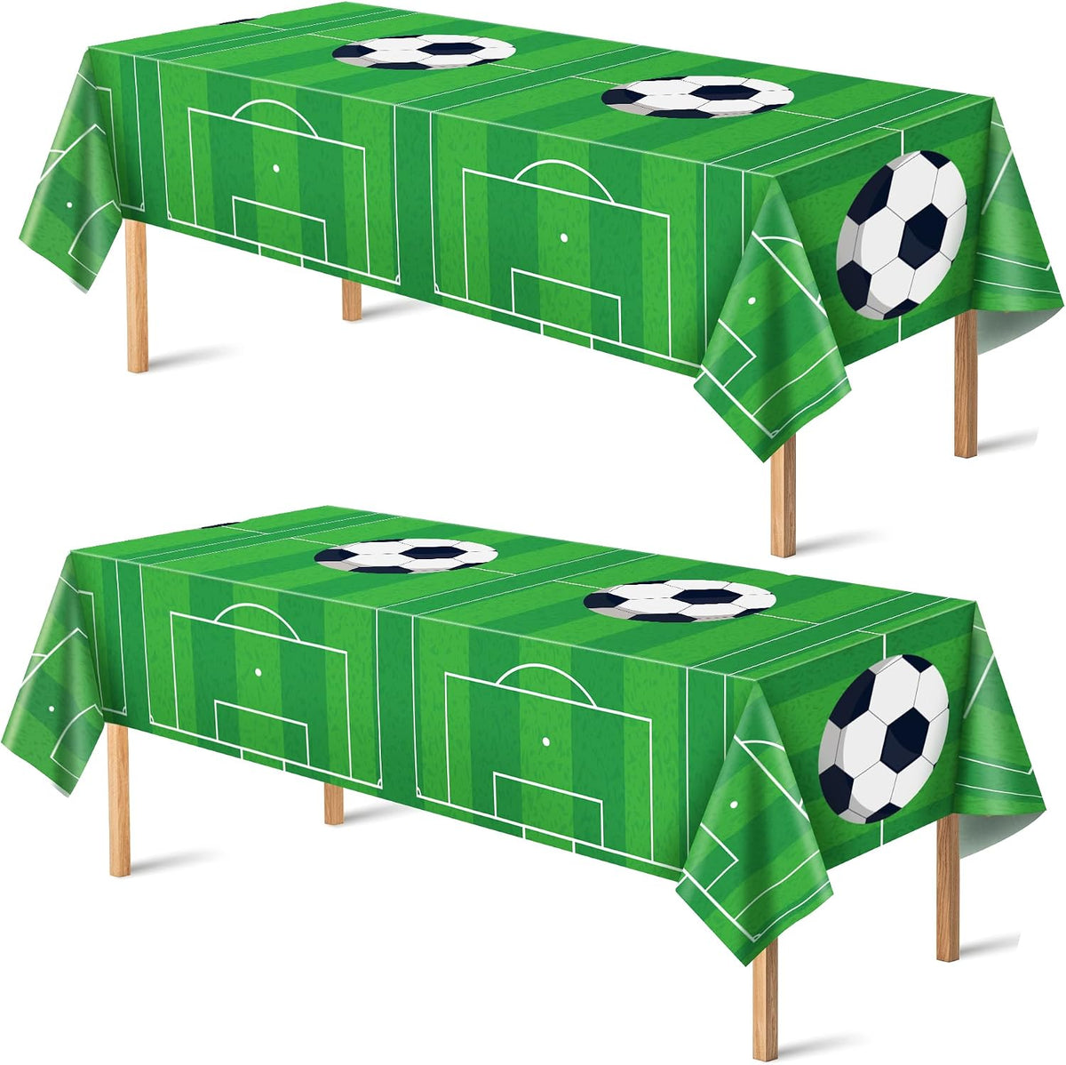 OHOME Soccer Party Decorations - 2 PCS Soccer Tablecloth | 2026 World Soccer Cup Merchandise Birthday Party Decorations - Soccer Party Favors Accessories Supplies for Indoor Outdoor Decor