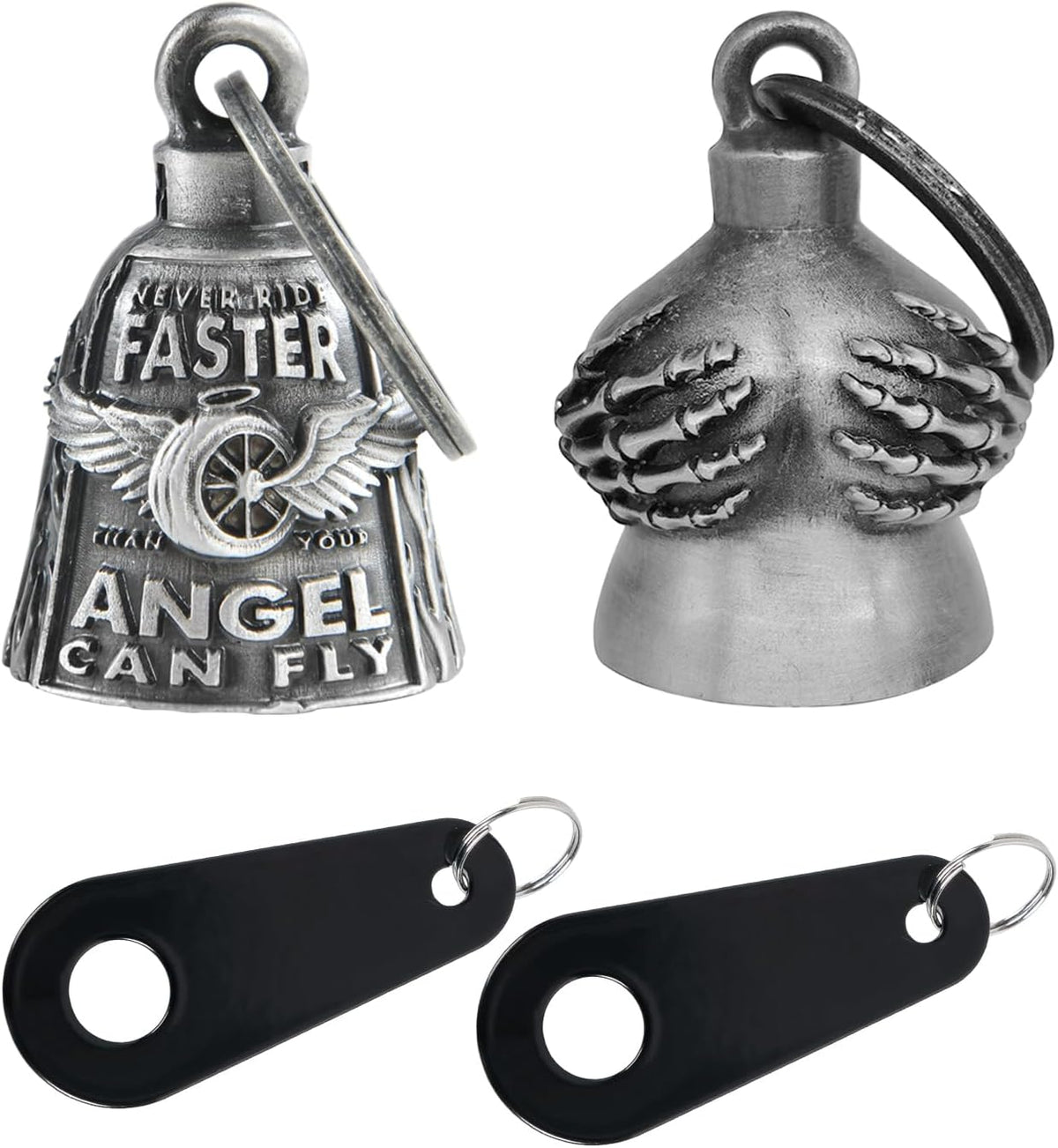 Dream Apparel Motorcycle Bells for Bikers Guardian Angel Gremlin Motorcycle Bells for Motorcycle Rider Key Chain for Luck