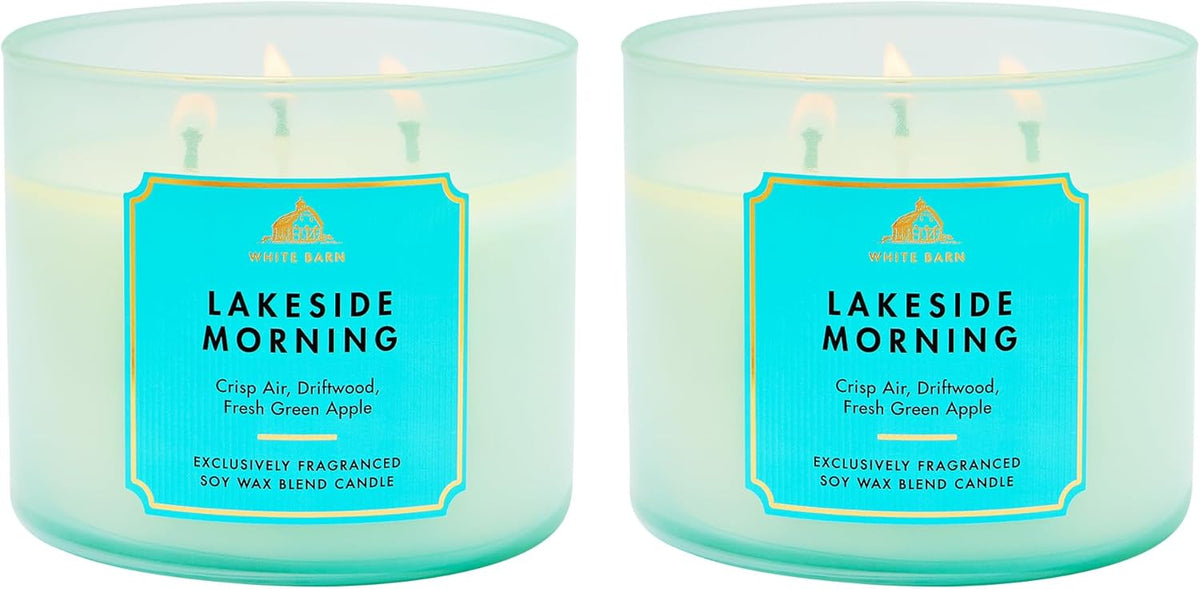 Bath & Body Works Eucalyptus Spearmint 3-Wick Candle - Scented Candle for At-Home Use - Long-Lasting, Room-Filling Fragrance - High Fragrance Oil Concentration - Soy Wax Blend