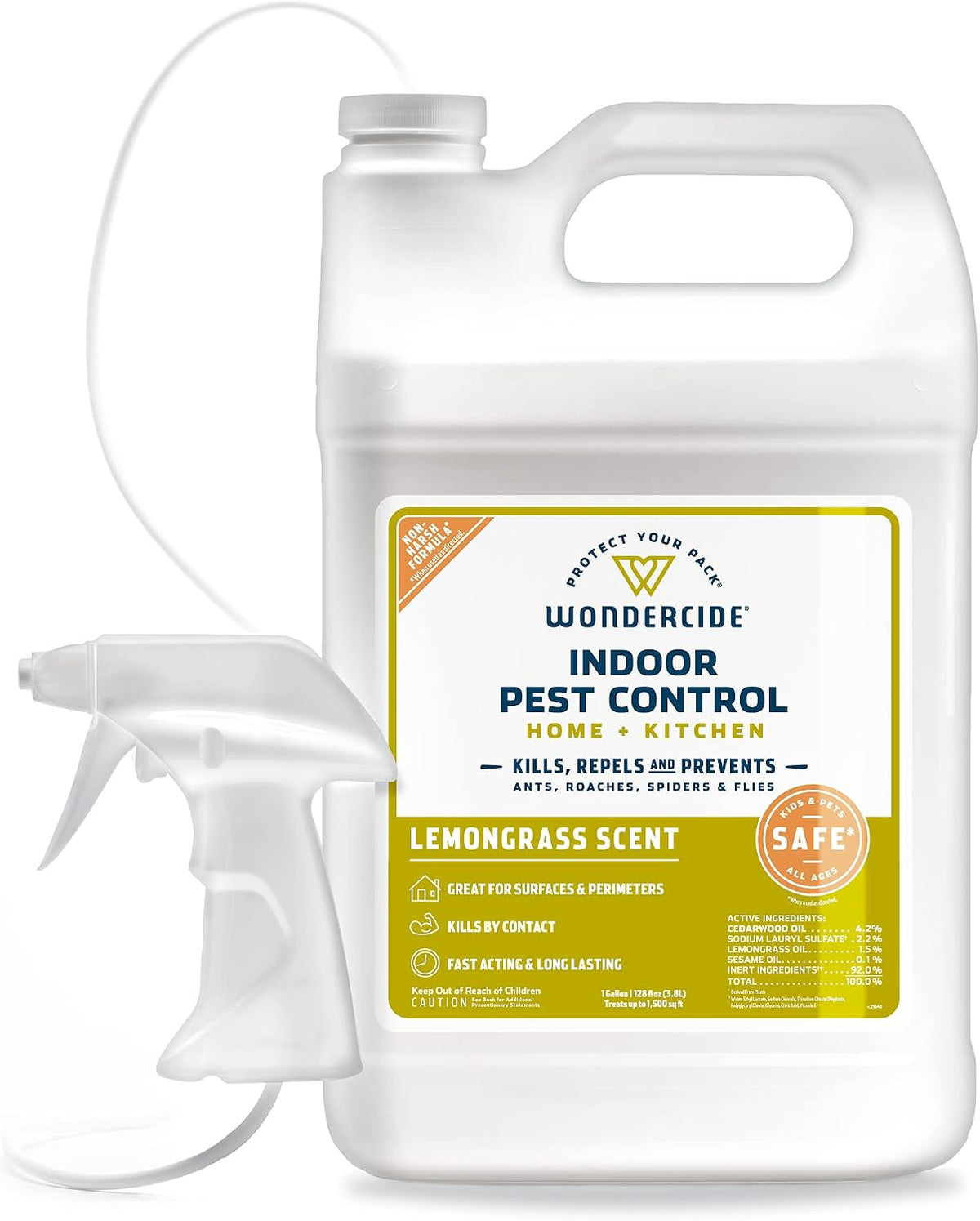 Wondercide - Indoor Pest Control Spray for Home & Kitchen Peppermint 16 oz