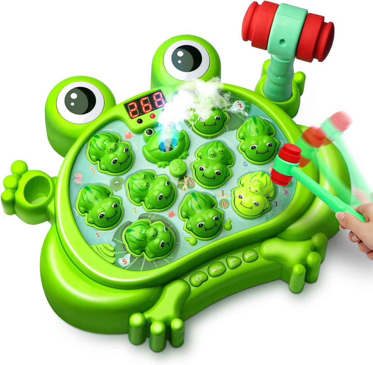 HopeRock Toys for 2 3 4 5 Year Old Boy, Whack A Frog Game, Toddler Boy Toy