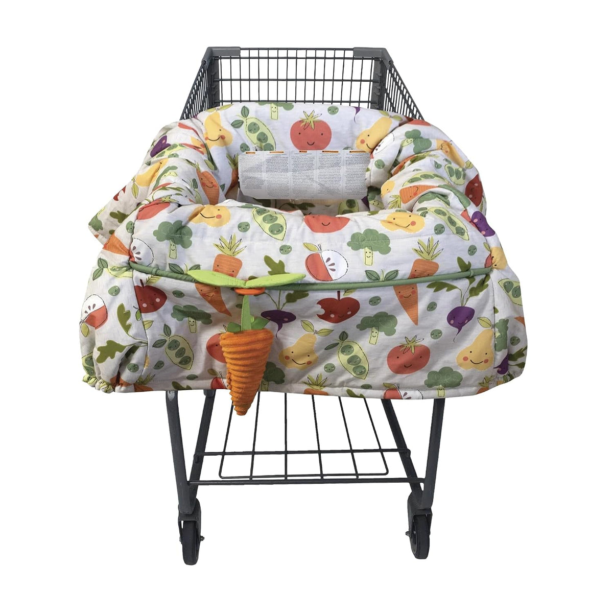 Boppy Shopping Cart & High Chair Cover, 360 Padded Baby Seat Cover & Toy