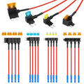 Cooclensportey 16 Pack 4 Types Fuse Tap, 12V Car Add a Circuit Fuse Tap Kit