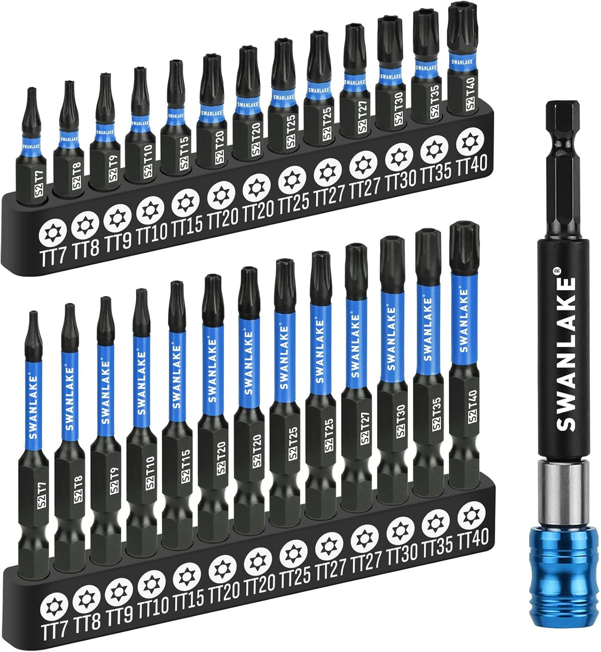 SWANLAKE 232-Piece Ultimate Screwdriver Bit Set, Cr-V Impact Driver Bit Set, Includes Security Bits, Nut Driver, Ratchet Wrench and Bits Holder