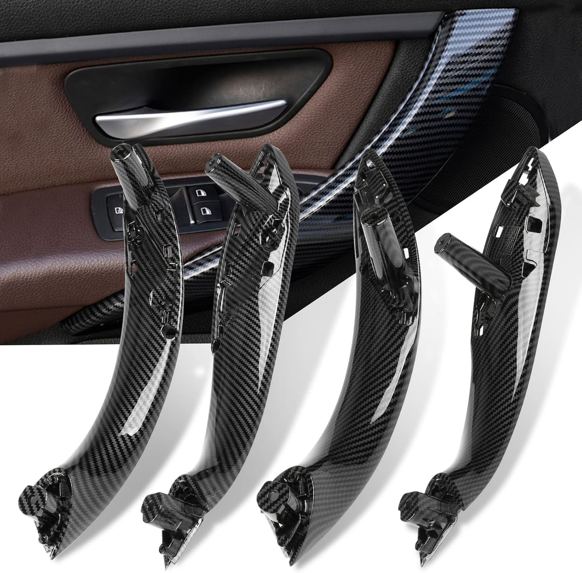 Jaronx 2PCS Door Handle Covers for BMW 3 Series F30/F31 4 Series F32