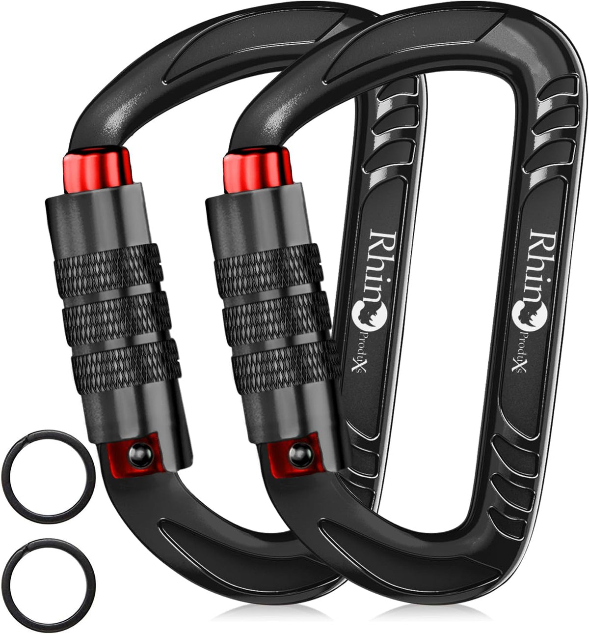 Rhino Produxs 12kN (2697 lbs) Heavy Duty Carabiner Clips