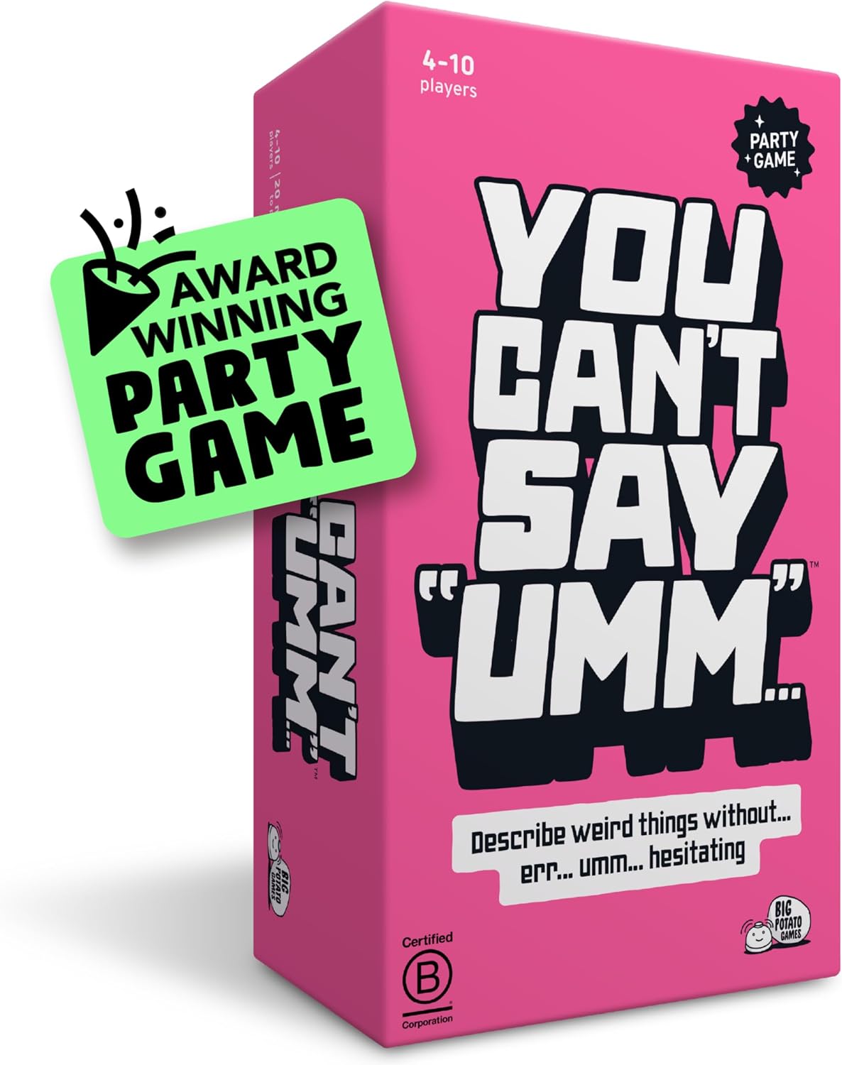 You Can't Say UMM Party Game for Kids and Adults, Ages 8+