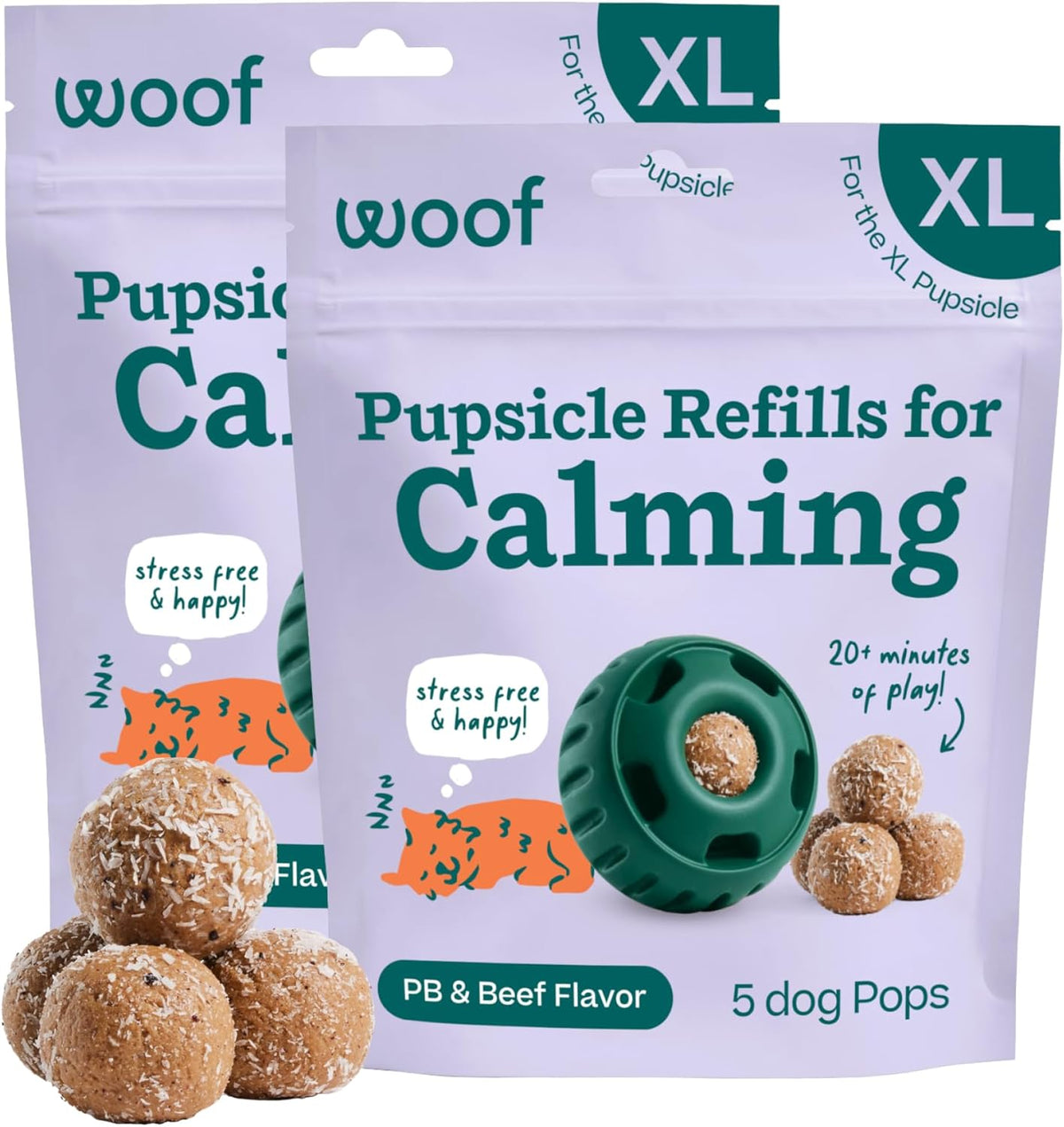 WOOF Hip & Joint Pupsicle Refill Pops - Dog Supplement for the Pupsicle Toy to Support Joint Health, Recovery, and Mobility - Large Pops