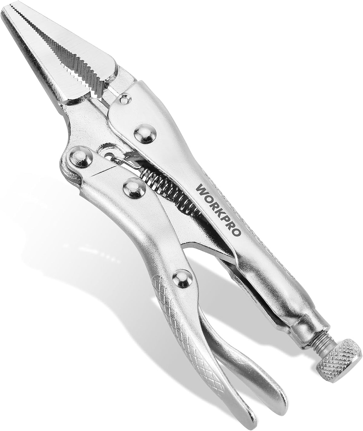WORKPRO Locking Pliers, 4-inch Mini Curved Jaw Vice Grips pliers
