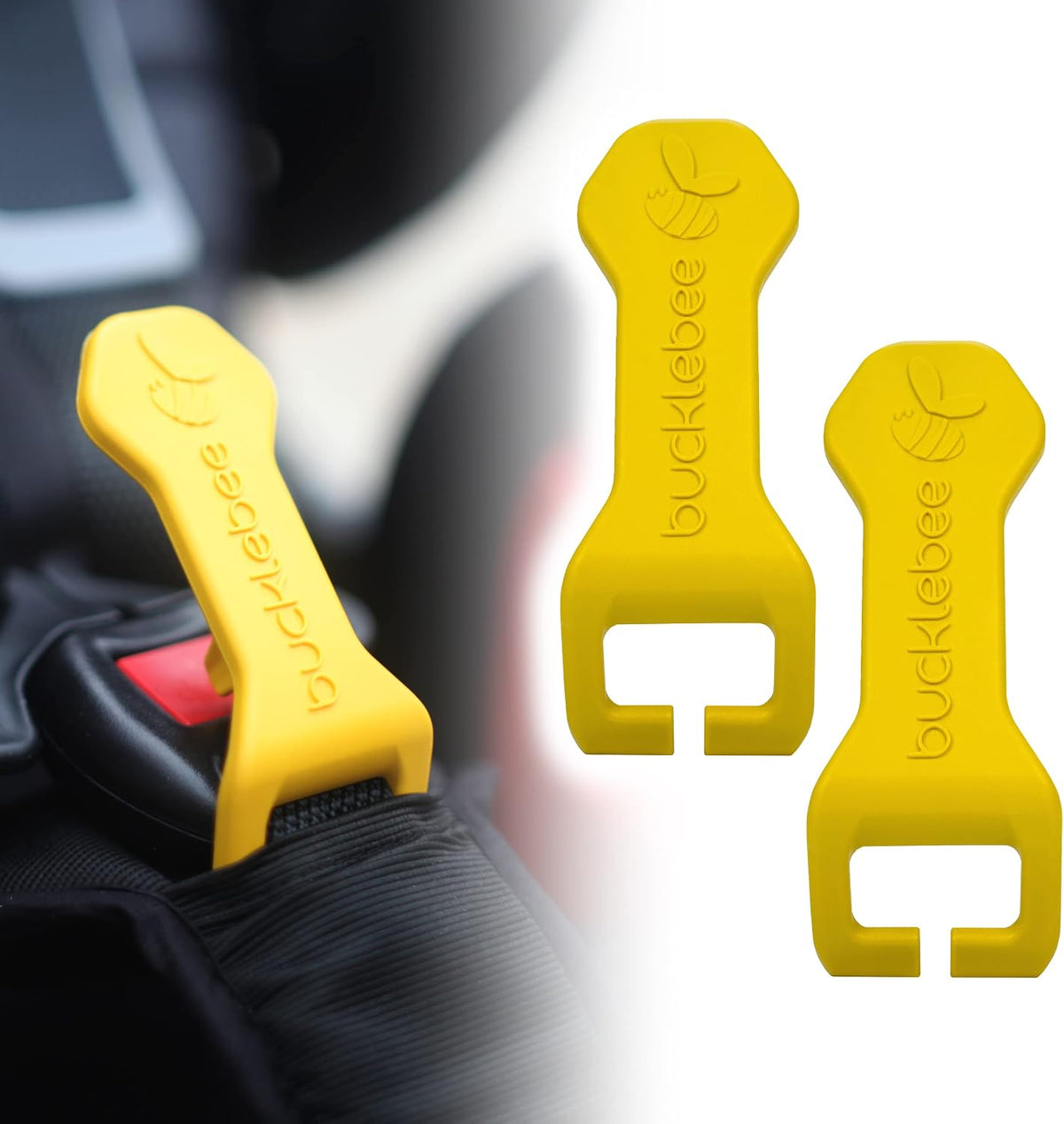 Bucklebee Easy Car Seat Buckle Release Aid for Children Unbuckle Car Seat Release Tool - Button Pusher - Opener for Nails - Buckle Release (1 Pack Teal)