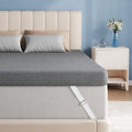 BedsPick Twin XL Mattress Topper, 3 Inch Gel Memory Foam Topper for Dorm & College Students, Foam Pad with Non-Slip Washable Cover & Adjustable Straps, Pressure Relief, CertiPUR-US Certified, White