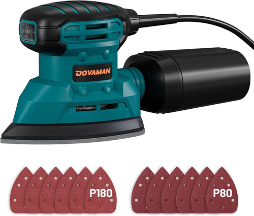 DOVAMAN 130W Detail Sander, 12000RPM Palm Sander Tool