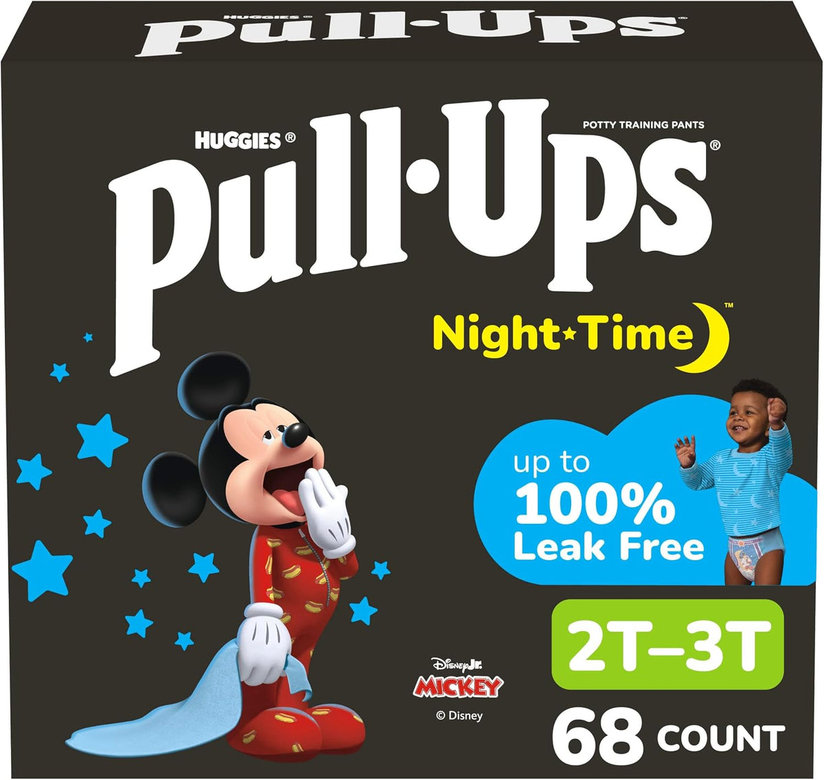 Pull-Ups Boys' Night-Time Potty Training Pants, Size 4T-5T, 52 Count