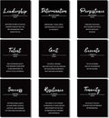 Outus 9 Inspirational Wall Art Prints for Classroom Office, 8x10, Unframed
