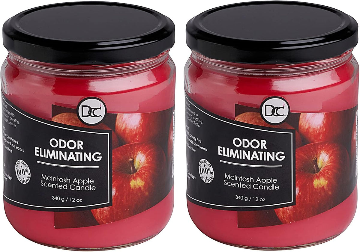 Vanilla Bean Odor Eliminating Highly Fragranced Candle - Eliminates 95% of Pet, Smoke, Food, and Other Smells Quickly - Up to 80 Hour Burn time - 12 Ounce Premium Soy Blend