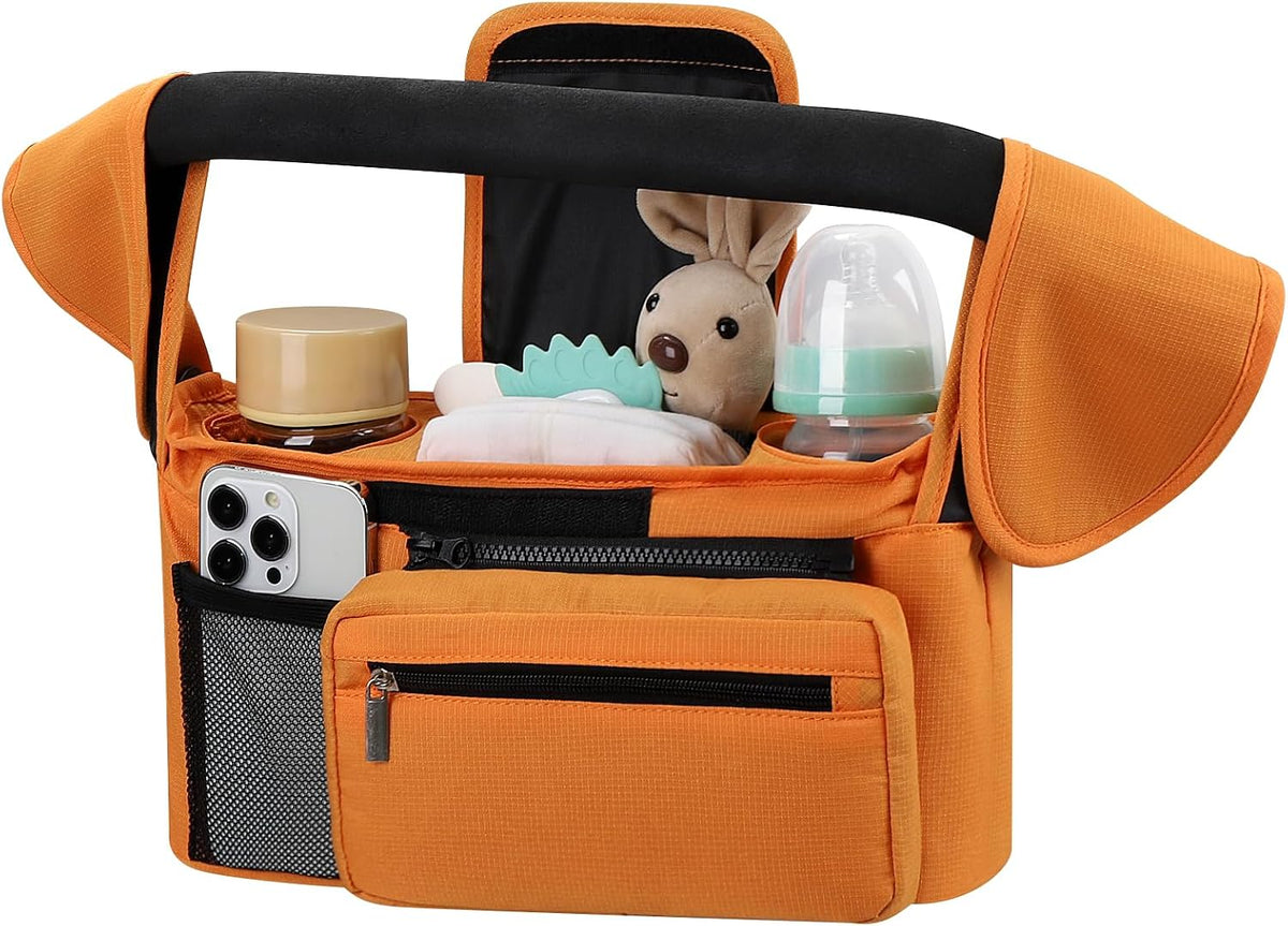 Accmor Universal Stroller Organizer with Insulated Cup Holder