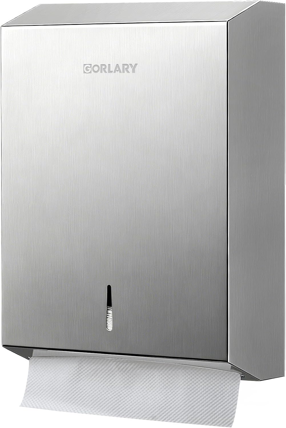 Gorlary Commercial Paper Towel Dispenser Wall Mount, Silver