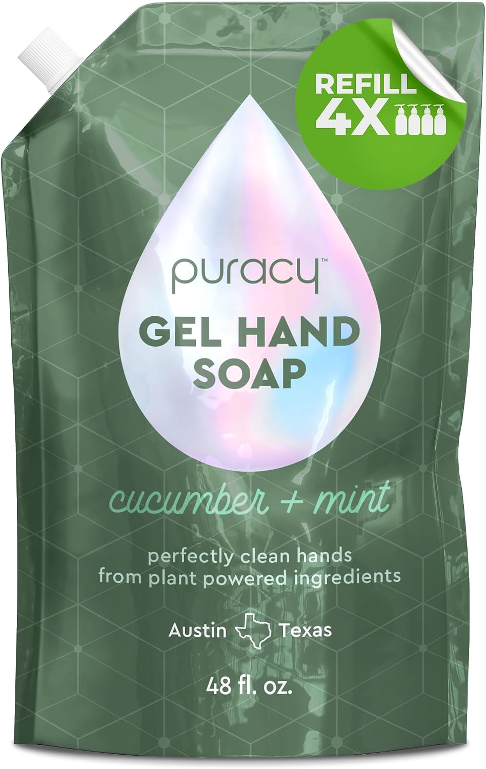 Puracy Organic Hand Soap, Professional Hand Washers We've All Become, Moisturizing Natural Gel Hand Wash Soap, Liquid Hand Soap Refills for Soft Skin (Refill Lavender & Vanilla, 48 Ounce)