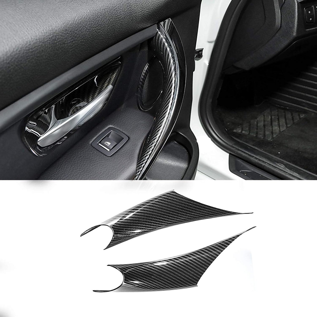 Jaronx 2PCS Door Handle Covers for BMW 3 Series F30/F31 4 Series F32