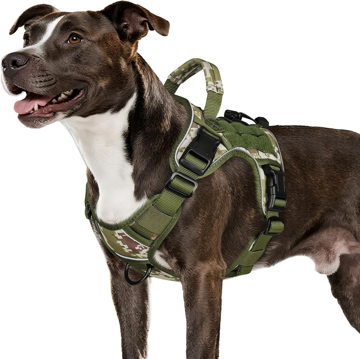 WINGOIN Tactical Dog Harness for Large Dogs,No Pull Heavy Duty Dog Harness