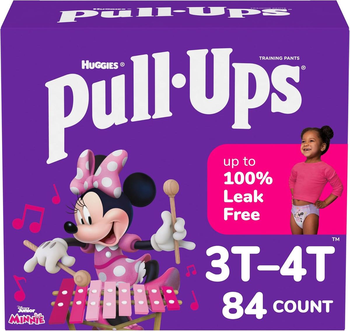 Pull-Ups Girls' Potty Training Pants, Size 3T-4T, 112 Count