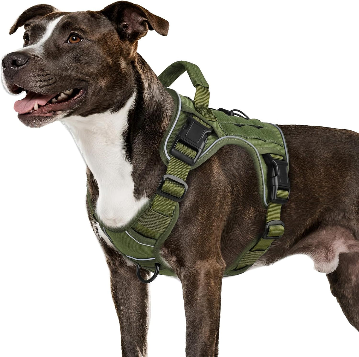 WINGOIN Tactical Dog Harness for Large Dogs,No Pull Heavy Duty Dog Harness