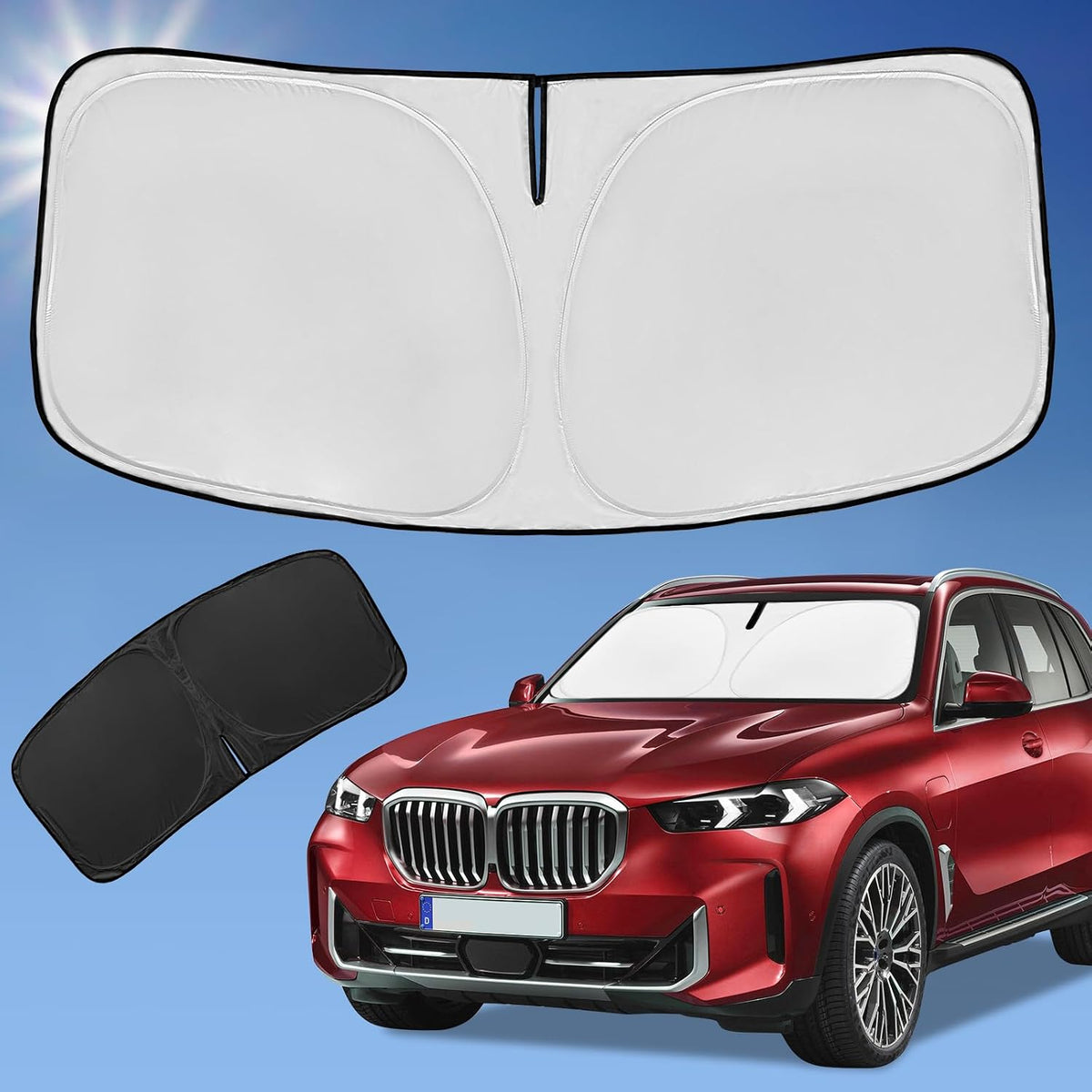 for Toyota Tacoma 2016-2024 2025 2026 Sun Shade Sunshade Windshield Cover