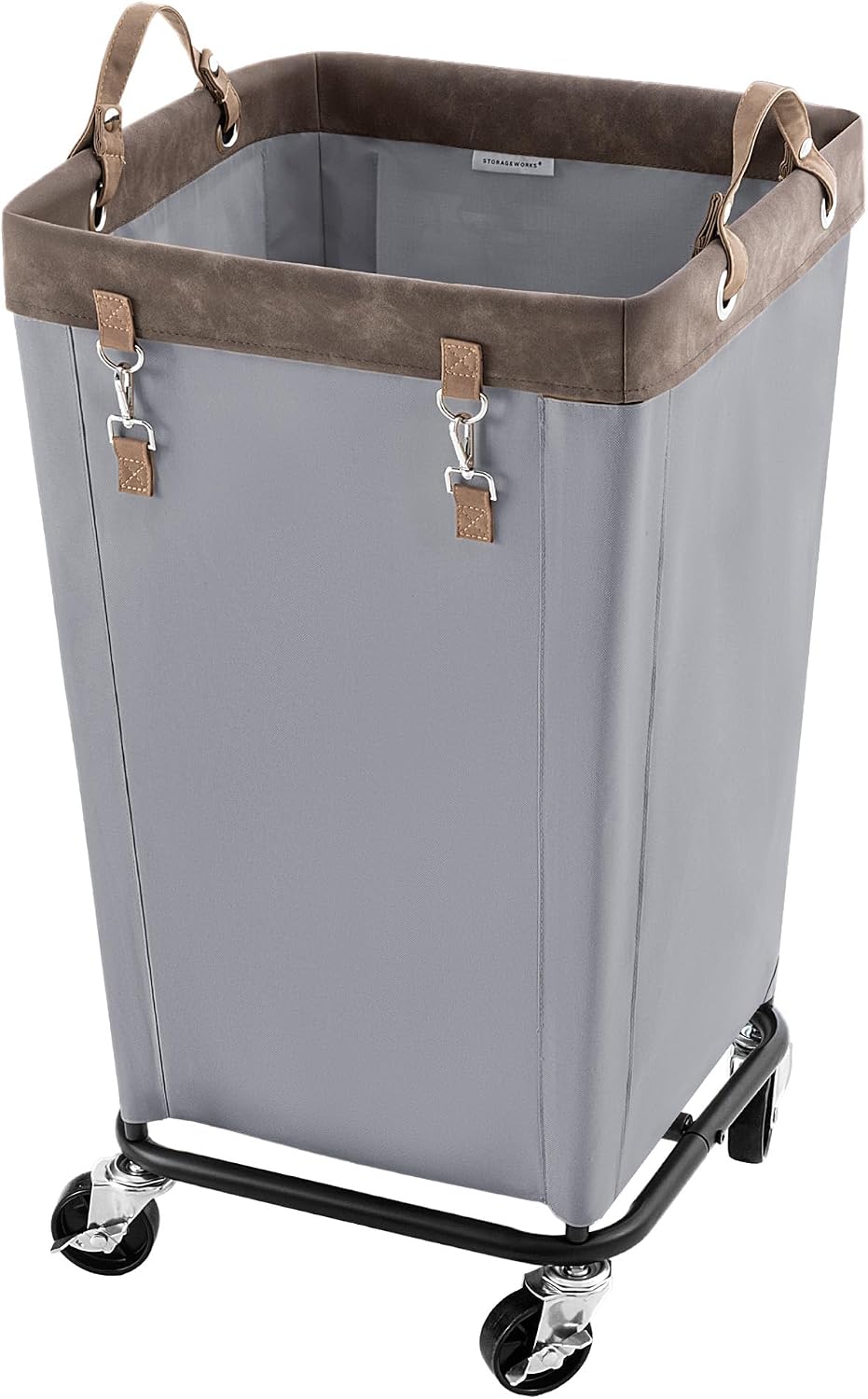 StorageWorks 160L Laundry Basket with Wheels, Rolling Hampers for Clothing